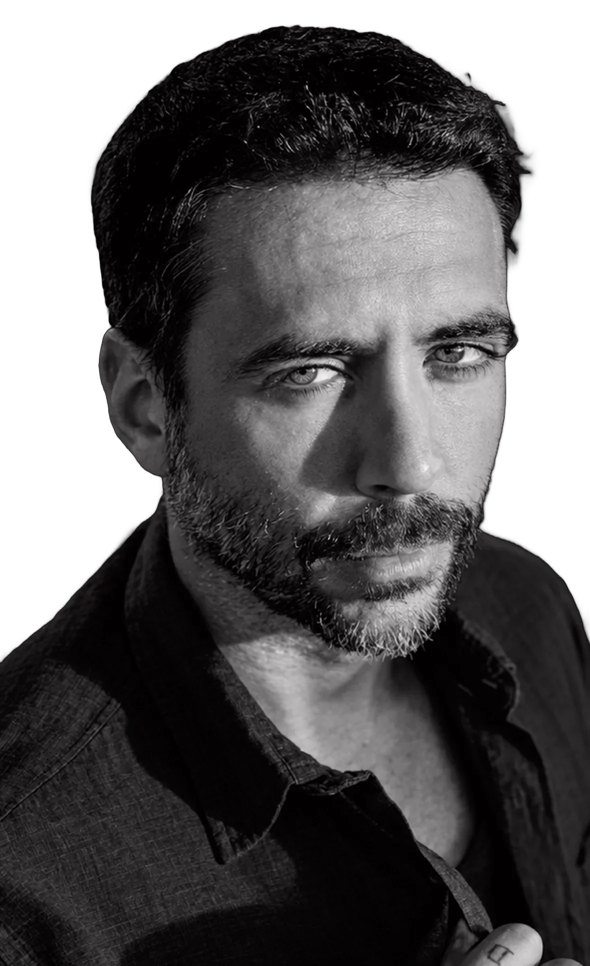 Retrato en blanco y negro de Jordi Wild.
